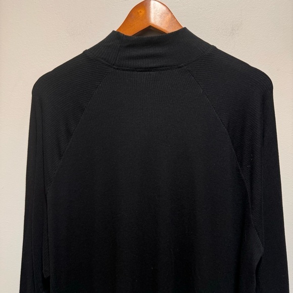 Buttercream Clothing Mock-Neck Long-Sleeved Ribbed Black Top Size 4x - Picture 6 of 8